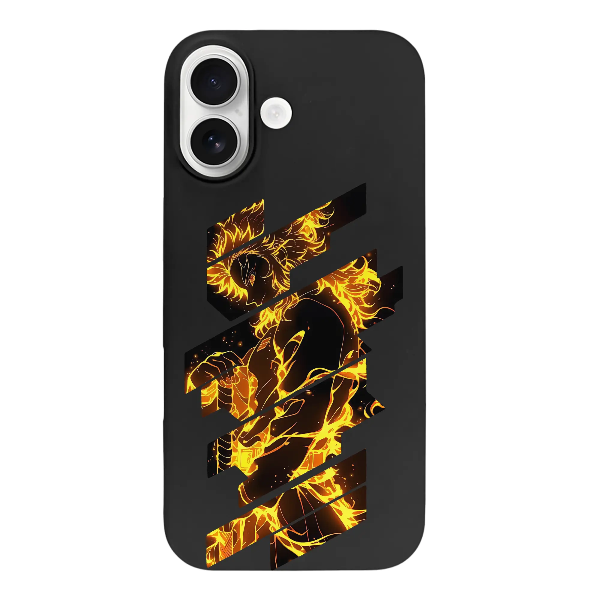 鬼滅の刃 グッズ,煉獄 杏寿郎 - iPhone 17 シリーズ シリコンケース 薄型 耐衝撃 指紋防止 ソフトタッチカバー 精密フィット 傷防止 保護ケース iPhone 17/17 Air/17 Pro/17 Pro Max 対応